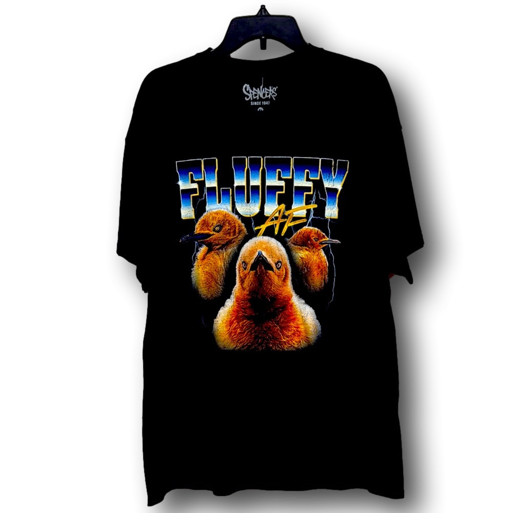 Baby Chicks "Fluffy AF" Graphic T-Shirt - Size Extra Large XL - NWT